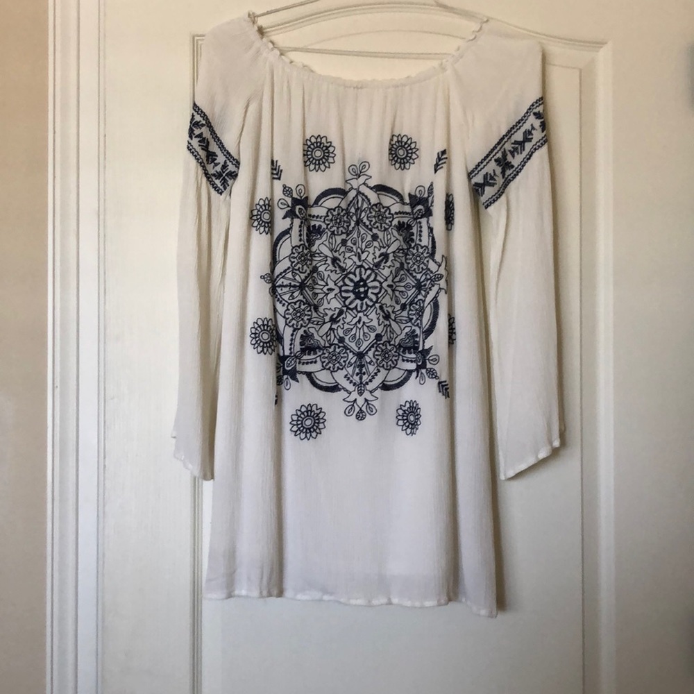 Boho dress with pattern
